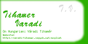 tihamer varadi business card